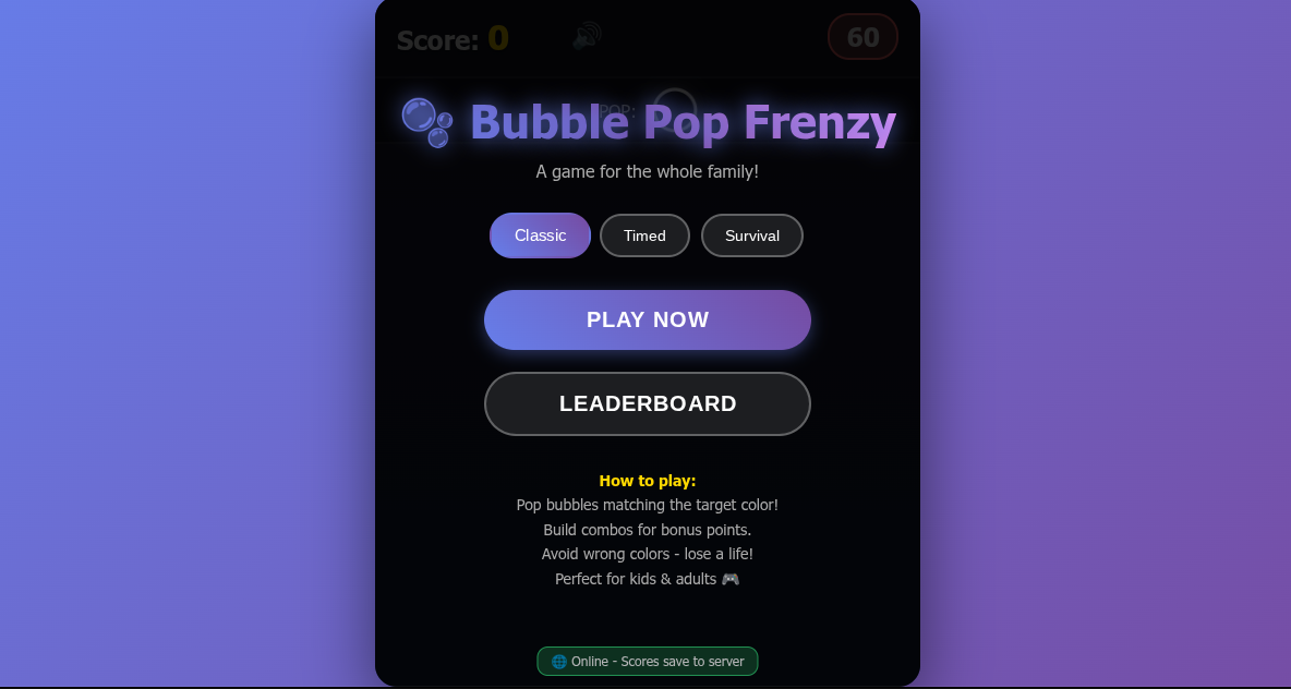 Bubble Frenzy