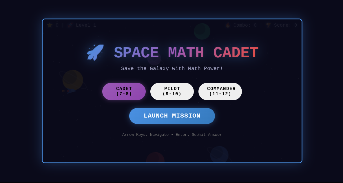 Space Math Cadet